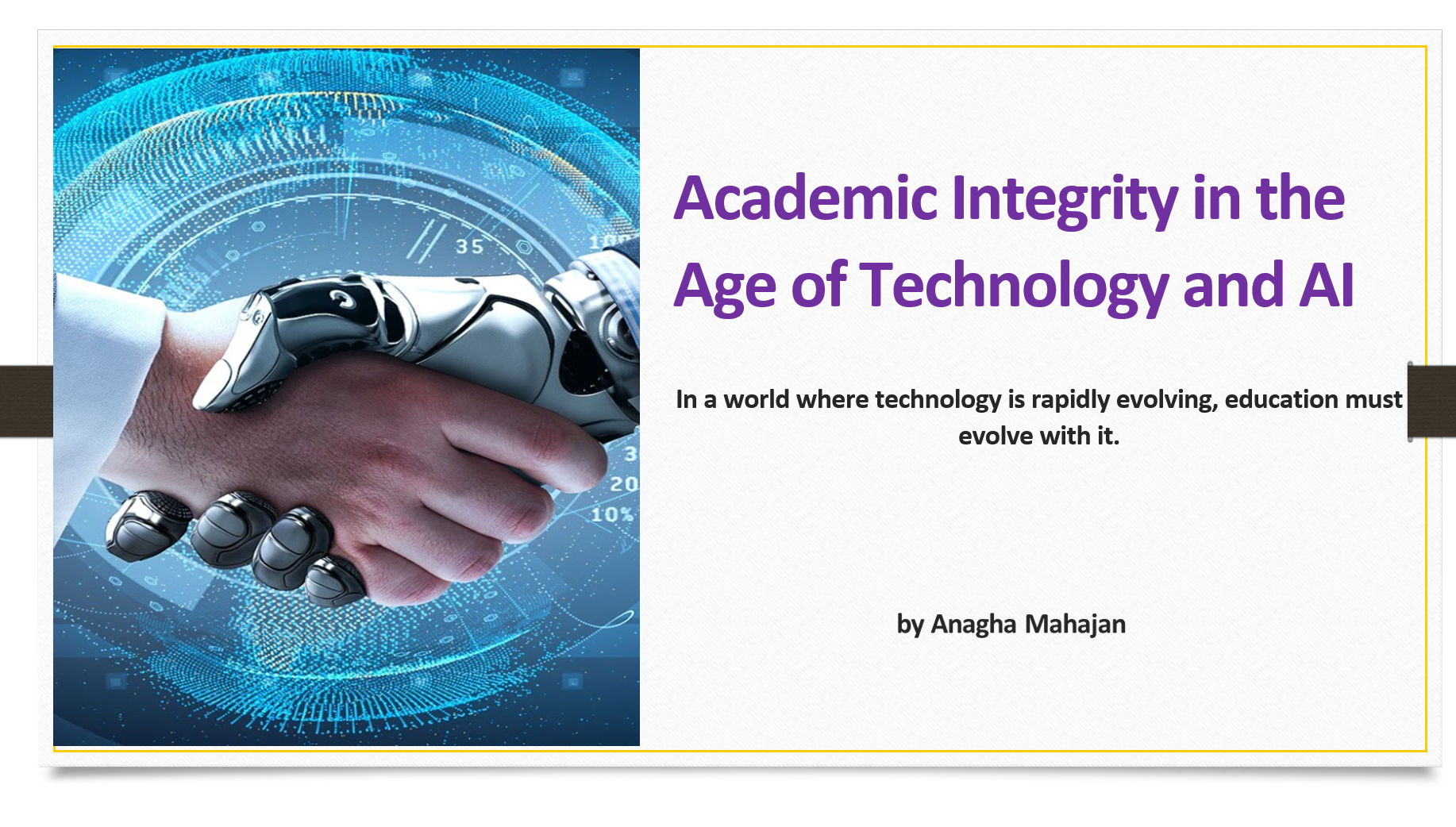 Academic Integrity in the Age of Technology and AI